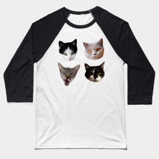 Cute Kitties Sticker-pack Baseball T-Shirt